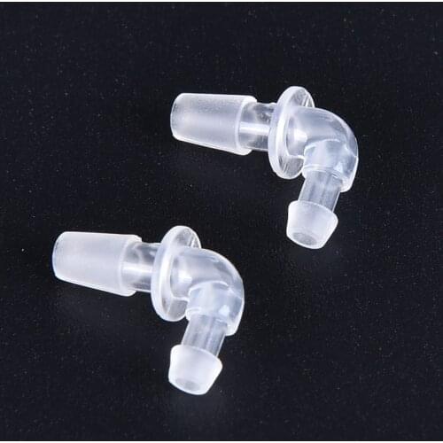 2PCS Hearing Aid Tubing Connector Style Tubing Adaptor Earphone Cord Accessories