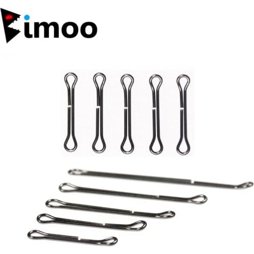 Bimoo 20pcs/pack Fly Tying Waddington Shank Stinger Fly Shank Predator Fly Saltwater Fly Tying Material