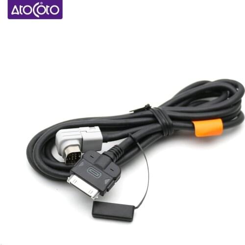 CD-I200 Car Stereo Radio Connection AUX Cable Adapter for Pioneer AVH AVIC DEH iBus Headunits for iPod 30 Pin Interface