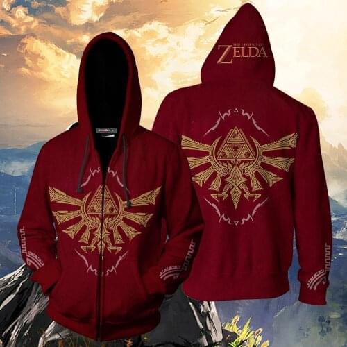 Cosplaydiy New Game Breath of the Wild Costume Sweatshirt Princess Hoodies Zipper Jacket L320