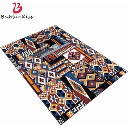 Bubble Kiss 100% Polyester Carpet European Persian Color Geometric Carpet Rugs For Living Room Grey Modern Home Decor Door Mat