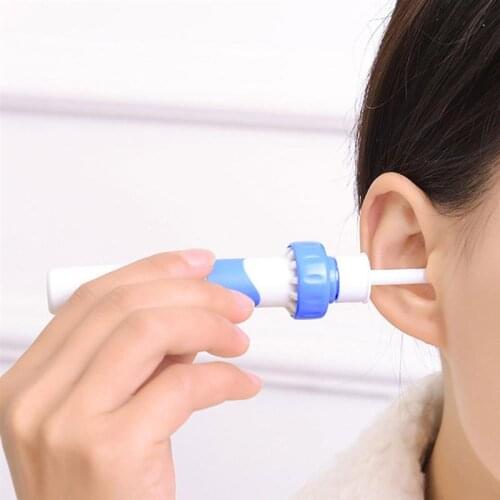 Electric Cordless Safe Vibration Painless Vacuum Ear Wax Pick Cleaner Remover Spiral Ear-Cleaning Device Dig Wax Earpick
