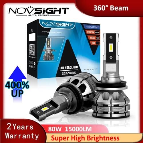 H4 LED Car Light Bulb H7 H11 H1 H3 H8 H9 H13 9006 9005 9007 High Brightness Lighting Headlamp 15000LM 80W Auto Headlight Lamp