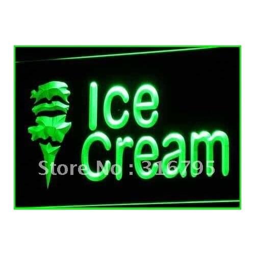I113 OPEN Ice-cream Cafe Mini Bar NR LED Neon Light Light Signss On/Off Switch 20+ Colors 5 Sizes