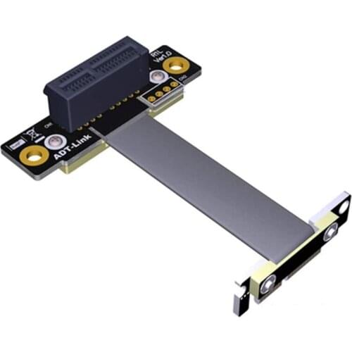 PCIe 3.0 X1 to X1 Extension Cable R11SL-TL Dual 90 Degree Right Angle Extender 8Gbps PCI Express 1X Riser Card