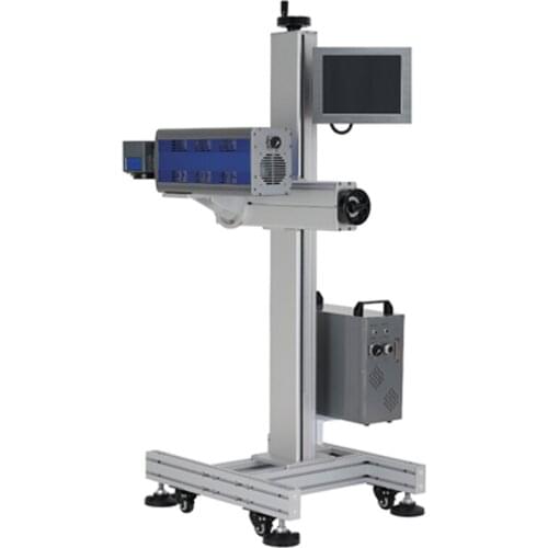 Faith Industrial For Sale Online Flying CO2 20w Laser Marking Engraving Machine For PET Bottles/Plastic Bag