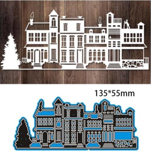 Building Metal Cutting Dies for Scrapbooking Handmade Tools Mold Cut Stencil New 2021 DIY Card Make Mould Model Craft Decoration