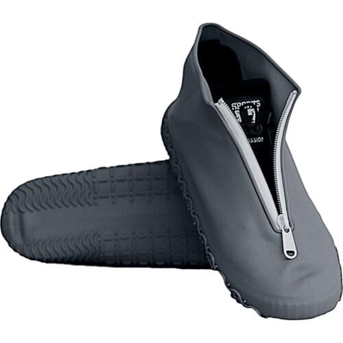 Reusable Silicone Waterproof Shoe Covers Silicone Shoe Covers with Zipper Silicone Shoe Protectors for Kids Men Women