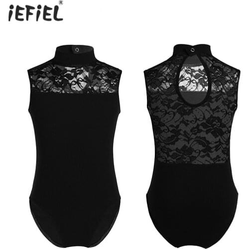 2020 New Ballet Leotards for Girls Dancewear Gymnastics Practice Dance Costumes Kids Turtle Collar Ballet Leotard Jumpsuit