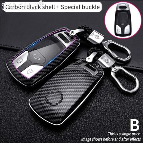 New Car Key Cover Case Key Case Protection For AUDI A4 B9 Q5 Q7 TT TTS 8S 2016 2017 Car Smart Remote Car Interior Accessories