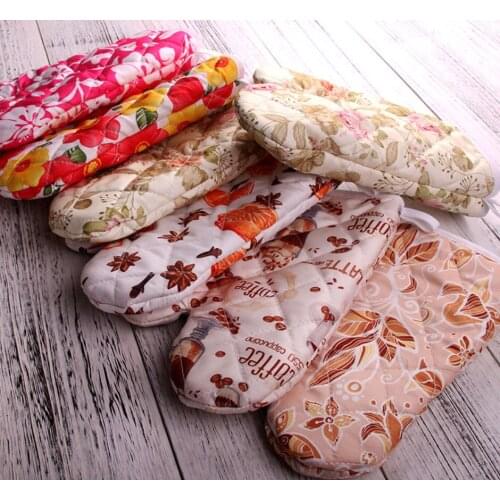 Microwave Oven Glove Kitchen Tool 1Pcs Mitten Terylene Insulated Heatproof Resistant Non-slip Baking Gloves Thickening