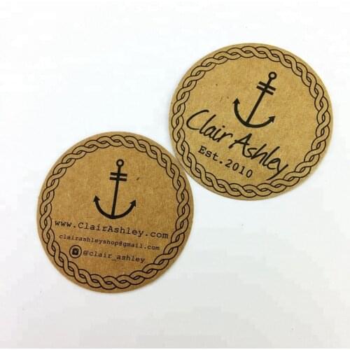 Recycled Custom Jeans Hang Tag Designs Kraft Hang Tags