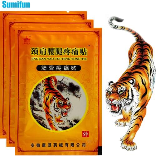 8pcs Tiger Balm Pain Relief Patch Knee Neck Arthritis Joint Aches Herbal Sticker Self-heating Pain Killer Medical Plaster