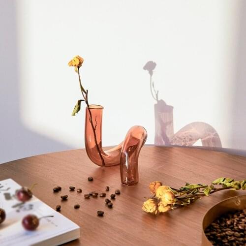 Home Vases Candle holders Glass Flower Vases Nordic Decor Dining Table Centerpieces for Wedding Housewarming Christmas Party