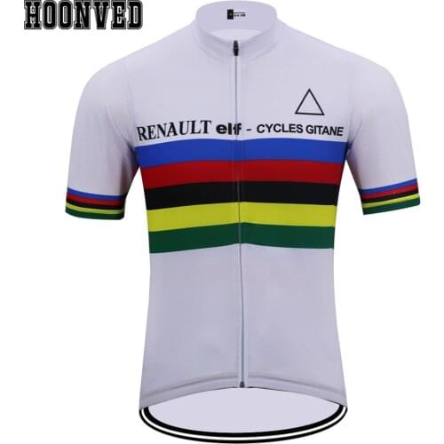 1981 The 2019 New team Man Champion RENAULT elf Cycling Jersey Summer Short Sleeves Triathlon Clothing maillot ciclismo hombre
