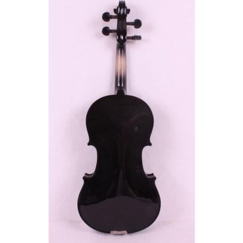 Yinfente 3/4 Violin black Color Hand-made Sweet Tone Free Case+Bow #EV2 Violin with Label spielfertig
