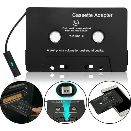 Newest 1PC Car Cassette Adapter Auto Bluetooth 5.0 Cassette Player Aux Adapter For iPod iPhone MP3 Tablet Electronic Accessories