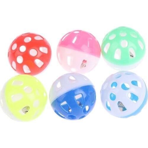 Pet cat Parrot Toy Bird Hollow Bell Ball For Cockatiel Chew Fun Cage Toys