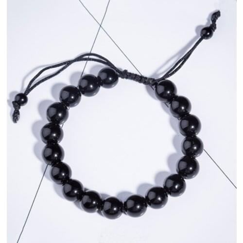 1pc Crystal Couple And Bracelet 10mm Mens Bracelet Ladies Anti-swelling Beads Strand Bracelets Women Fine Jewelry Accessories