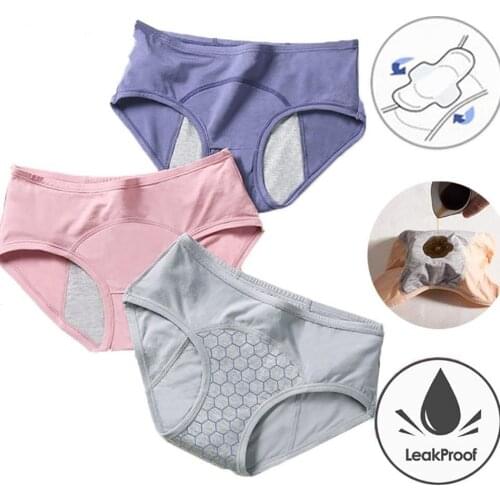 1PC Leak Proof Menstrual Panties Women Period Underwear Sexy Pants Incontinence Underwear Briefs Dropshipping Plus Size