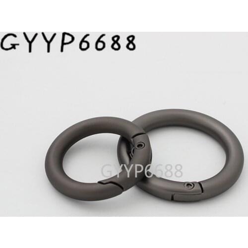 10-30-100 pieces 4 sizes 19mm 25mm 32mm 38mm matte gun black spring ring for chain purse connector buckles bag accessories