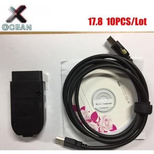 10PCS/LOT Green PCB 17.8 178 Diagnostic Cable 1st ATMEGA162 +MCP2515+FT232RL & 2st ATMEGA162+FT232RQ+F16V8BQL