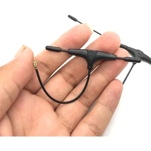 2PCS 2.4G T Size Omnidirectional Antenna for ExpressLRS EP1 Remote Controller RX Receiver IPEX1 IPEX4 Compatible TBS Frsky