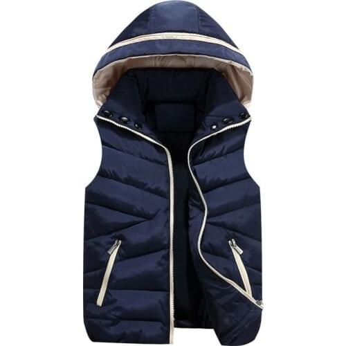 2021 Autumn Winter Children Baby Vest Boy Hooded Waistcoat Kids Teenage Girl Zipper Bodywarmer Sleeveless Jacket Outfit Vesten