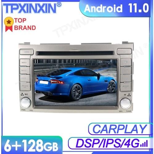 6+128GB Android11 For HYUNDAI I20 2008-2013 Car Multimedia Player GPS Navi Audio Stereo Screen DVD Head Unit Tape Recorder