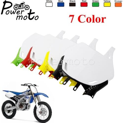 7 Color Motocross Dual Sport Front Number Plate Holder For Kawasaki Honda Suzuki Yamaha 250 450 SXF SX XCW XC EXC XCF WR YZ CRF