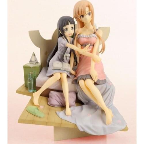 Anime Figure 21CM Sword Art Online Asuna & Yui 1/8 Scale PVC Action Figure Collectible Model Toy Gift