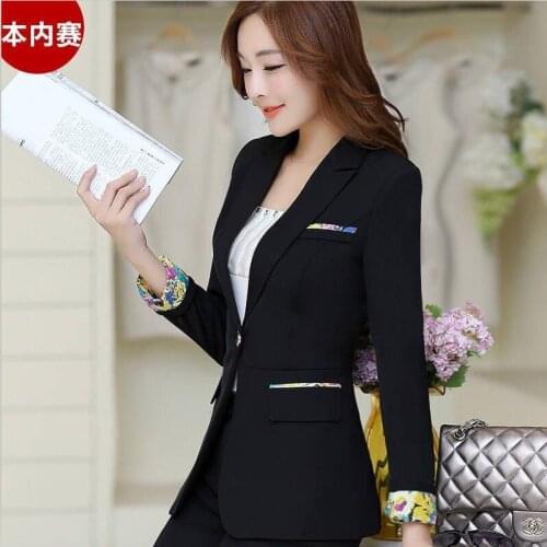 Blazers Women Suits New 2021 Blazer Women Suit Spring And Autumn Womens Jackets Short Slim Coats Female Jacket White Black