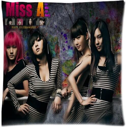 Miss A Cushion Cover Home Car Decorative throw pillows Case New Arrival Custom Polyester Almofada Cover