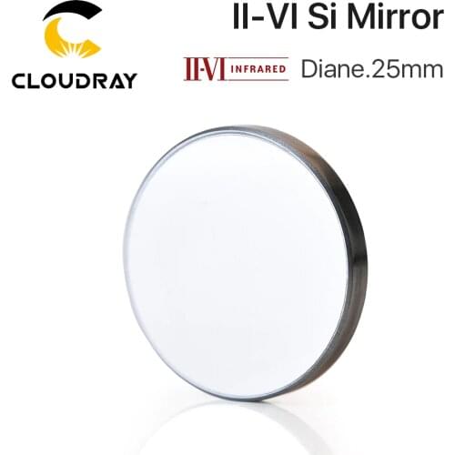 Cloudray II-VI Si Mirror Dia. 25mm Thk.3mm for CO2 Laser Engraving Cutting Machine Free Shipping