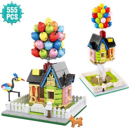 Creator Expert Tensegrity Flying Floating Balloon House Architecture Bricks Sculptures Modular Building Blocks Toys Gift