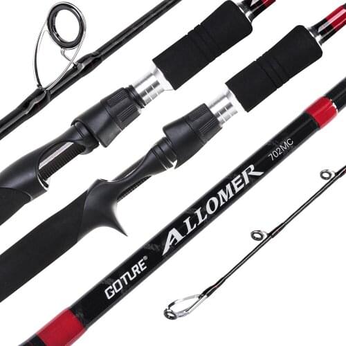 Goture Allomer Sea Bass Fishing Rod Ocean Beach Surf Spinning Casting Rod 2 Section 2.13m 3 Section 2.58m 2.88m 3.04m Carbon Rod