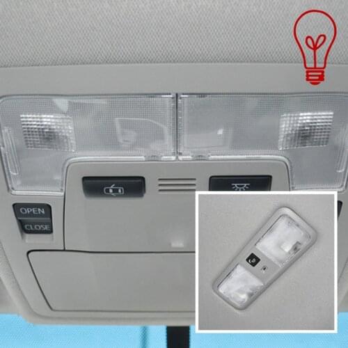 For Toyota Camry XV50 2012-2017 Plastic Front Rear Reading Light LED Bulb Row Shell Lampshade Cover Kit Car Styling
