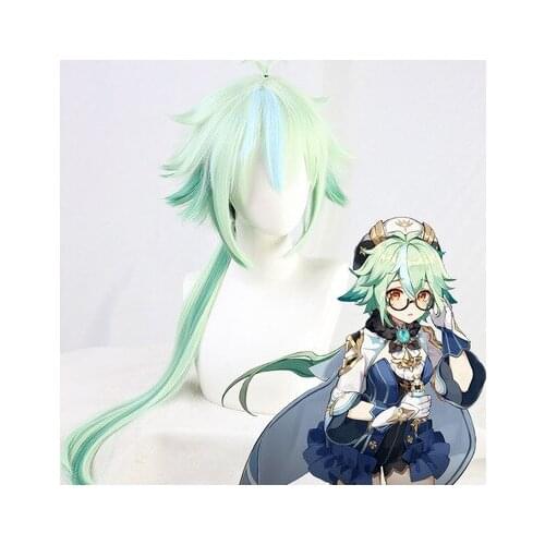 DokiDoki Game Genshin Impact Cosplay High Temperature And Heat Resistance Wig Harmless Sweetness Reverse Warping Hair