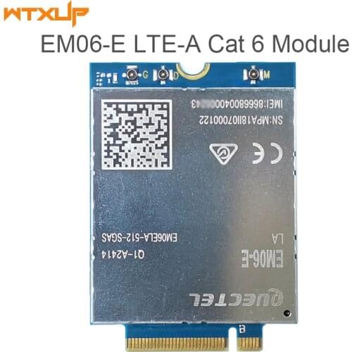 Quectel EM06-E EM06ELA-512-SGAS Cat-6 NGFF M2 module 300Mbps downlink and 50Mbps For EMEA/APAC①/Brazil