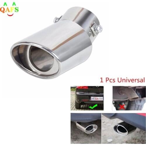 Universal Car Auto Exhaust Muffler Tip Stainless Steel Pipe Chrome Trim Modified Car Rear Tail Throat Liner Accessories