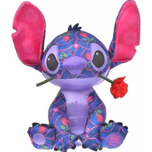 Original Disney Cartoon Lilo & Stitch 2021 Limited Edition Stitch rose Doll comfort doll birthday gift for girls