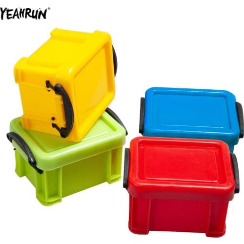 YEAHRUN 1Pcs Plastic Mini Storage Box Tool For 1/10 Axial SCX10 90046 Traxxas TRX-4 RC Crawler Car Decoration Accessories
