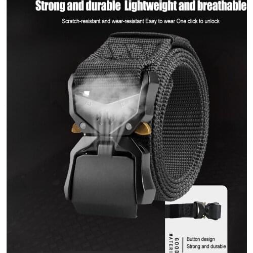 Men Belt Quick Release Nylon Military Outdoor Work Sports Belt Unisex Function Combat Survival Tactical Belt Dropshipping