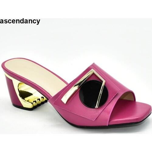 Nigerian Women Party Pumps High Heels Women Luxury 2020 Rhinestone Wedding Party Shoes African Special Materials High Heels 7 CM