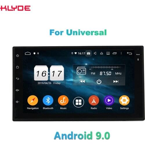 KD-7800 klyde universal double din car audio with 7 inch touch screen gps navigation dsp bluetooth car stereo