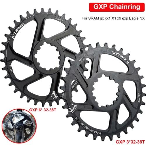 MTB Bike Chainring Single Speed 3mm 6mm 32T 34T 36T 38T Crown Bicycle Chain Ring Bicycle Parts for Sram 11/12S NX XX XO GX GXP11