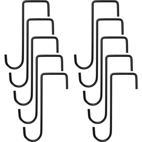 10Pcs Plant Hooks Fence Hooks Wall Hanging Basket Brackets Hooks for Hanging Lights Bird Feeder Plants Planters