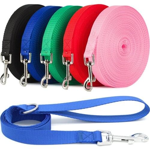 3M 6M 7M Durable Nylon Dog Leashes Belt Outdoor Training Running Pet Lead Rope Harness Products for Small Large Pug Dogs Chiens