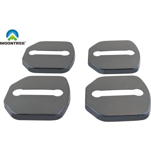 4 pcs Black Car Door Lock Protective Cover for Volvo S60 V60 S60L S80L XC60
