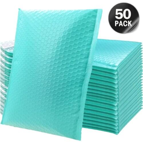 50PCS Green Poly Bubble Mailers Bubble Poly Mailers Shipping Bag Packaging Bag Packaging For Small Business Bubble Envelopes